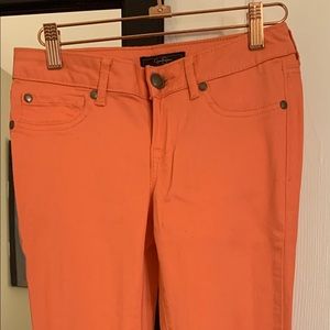 Peach Color Skinny Jeans